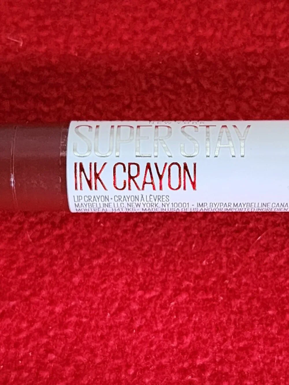 Maybelline New York SuperStay Ink Lip Crayon .04oz Color 125 Check Yourself